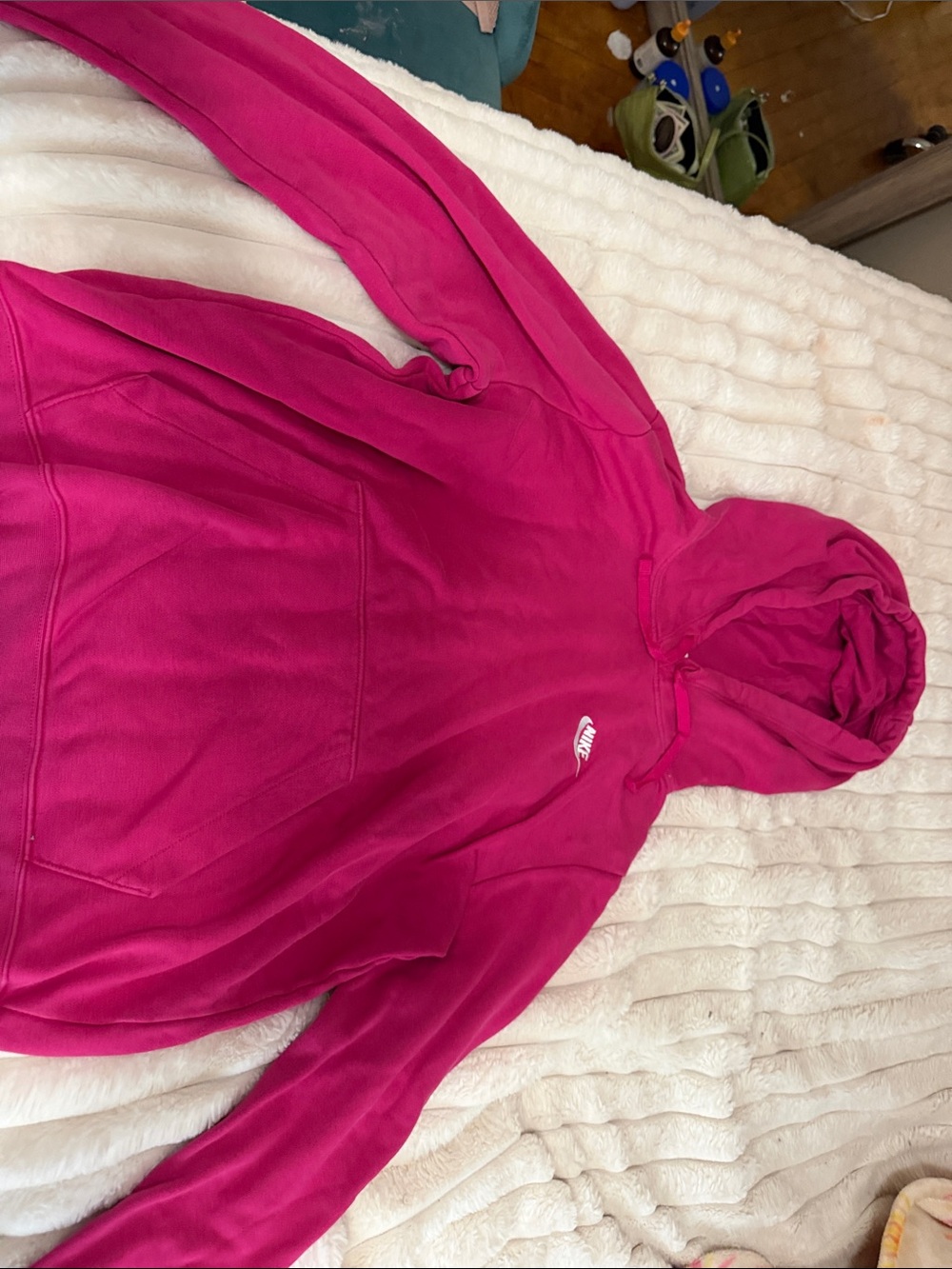 Nike Kids Bright Fuchsia Hooded Pullover Sweatshirt